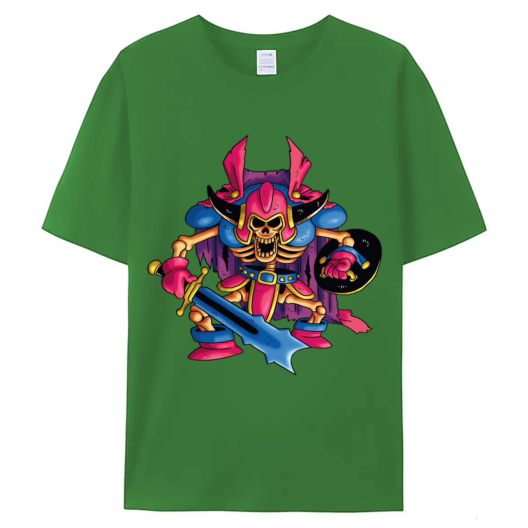 （画像用） ドラゴンクエスト Doragon Kuesuto Dragon Quest レディースカジュアルプリントTシャツ（綿100％）